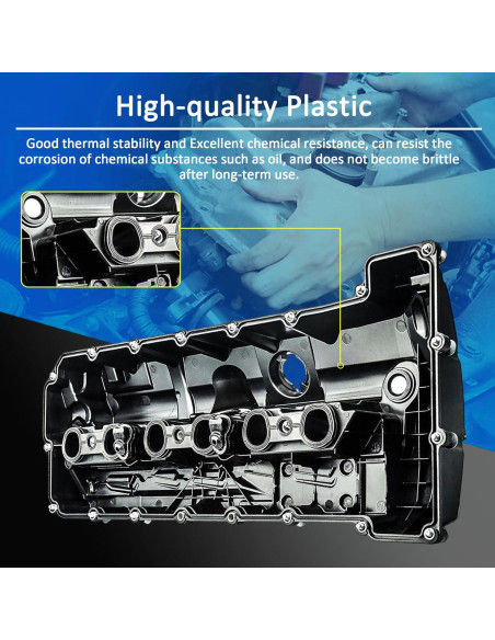 Cubierta de Válvula de Motor AngyMeck para Ford 2011-2019