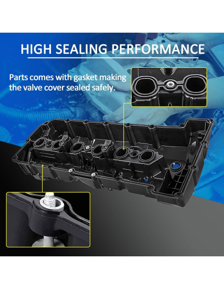 Cubierta de Válvula de Motor AngyMeck para Ford 2011-2019