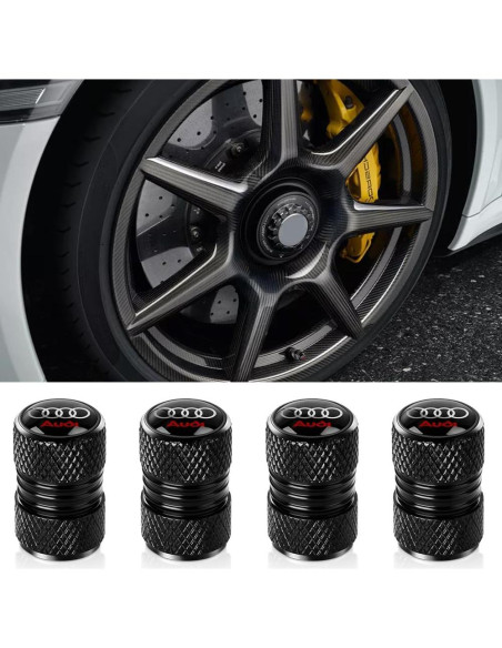 Tapas de Válvula de Neumático Xiconbao para Audi - Paquete de 4