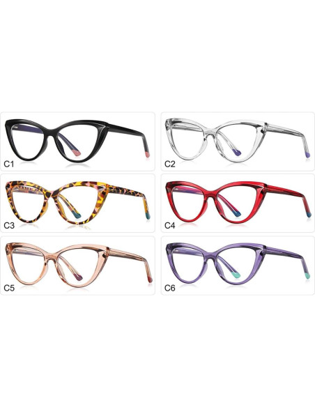 Gafas TR90 Ojo de Gato Kachawoo Anti Luz Azul Mujeres