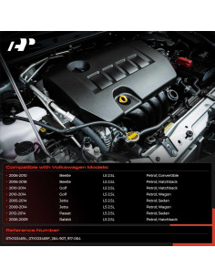 Cubierta de Válvula del Motor A-Premium para Volkswagen 2.5L 2