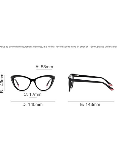 Gafas TR90 Ojo de Gato Kachawoo Anti Luz Azul Mujeres