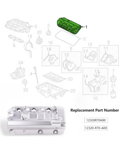 Cubierta de Válvula del Motor Trasero Aumzong 12320-R70-A00 2