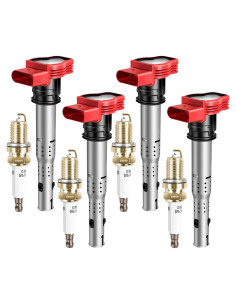 Bobinas de Encendido y Bujías de Iridio GPMMWPG UF529 para Audi y VW