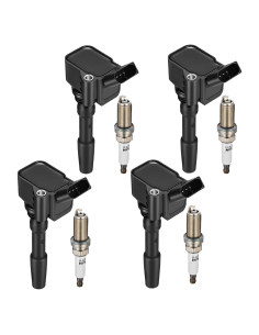 Kit de 4 Bobinas de Encendido y Bujías SYKRSS para Audi y VW