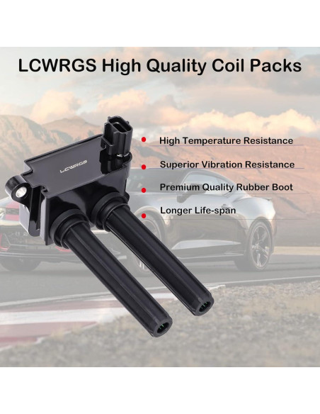 Bobinas de Encendido LCWRGS para 5.7 V8 HEMI Dodge Ram 1500 2500 3500