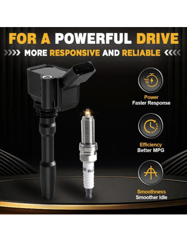 Paquete Bobina de Encendido y Bujías Iridio muge racing UF716