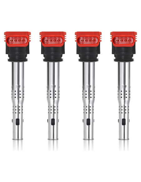 Paquete de 4 Bobinas de Encendido Marsram UF529 para Audi y VW