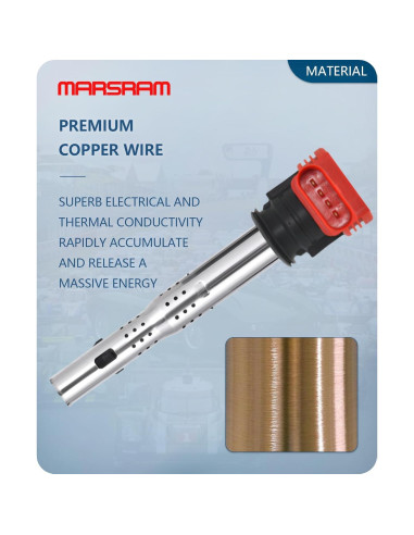 Paquete de 4 Bobinas de Encendido Marsram UF529 para Audi y VW