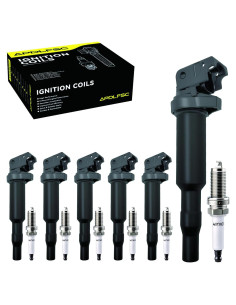Juego de 6 Bobinas de Encendido y Bujías APDLFSC UF592 para BMW