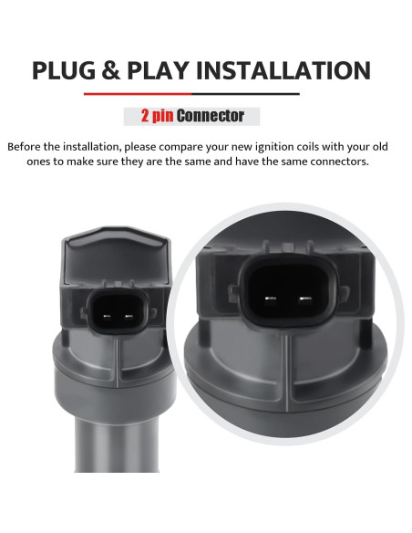 Juego de 4 Bobinas de Encendido y Bujías NPAUTO UF-611