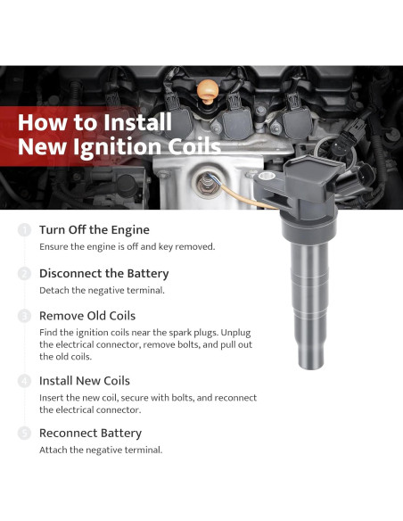 Juego de 4 Bobinas de Encendido y Bujías NPAUTO UF-611