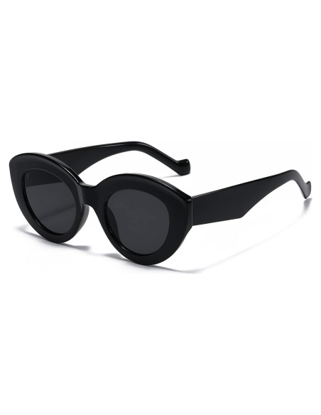 Gafas de Sol Cat Eye AIEYEZO Retro Gruesas para Mujeres