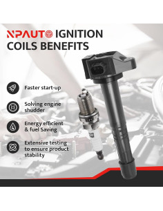 Kit de Bobinas de Encendido y Bujías NPAUTO UF712 para Honda y Acura 2
