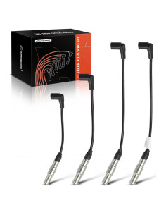 Juego de Cables de Bujía A-Premium 4PCS para Volkswagen 2.0L
