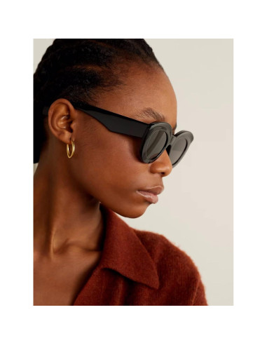 Gafas de Sol Cat Eye AIEYEZO Retro Gruesas para Mujeres