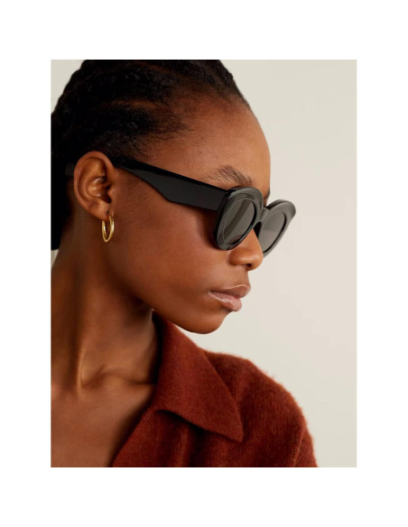 Gafas de Sol Cat Eye AIEYEZO Retro Gruesas para Mujeres