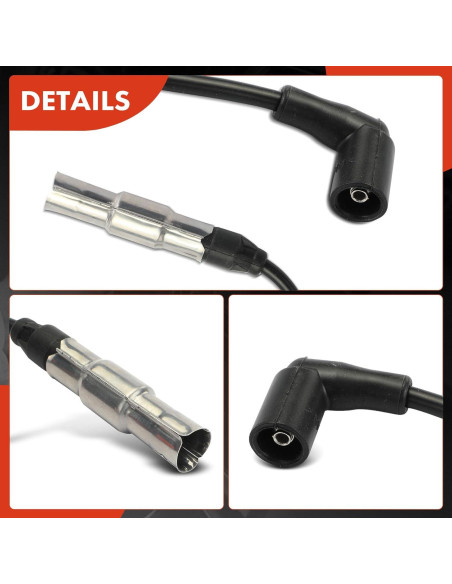 Juego de Cables de Bujía A-Premium 4PCS para Volkswagen 2.0L