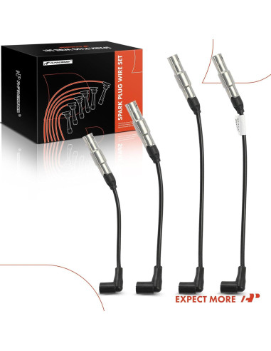 Juego de Cables de Bujía A-Premium 4PCS para Volkswagen 2.0L