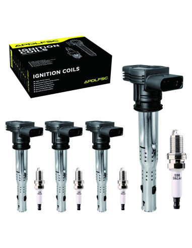 Juego de 4 Bobinas de Encendido y Bujías APDLFSC UF575