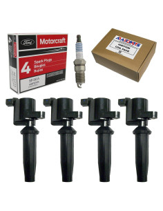 Juego de 4 Bobinas de Encendido y 4 Bujías Doble Platino AD Auto Parts