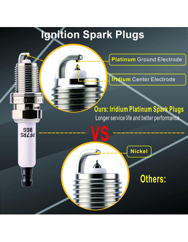 Juego de 4 Bobinas de Encendido y Bujías APDLFSC UF575