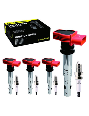 Juego de 4 Bobinas de Encendido y Bujías APDLFSC UF529