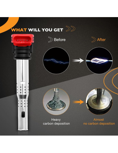 Juego de Bobinas de Encendido y Bujías HQPASFY 4 Pcs 2.0L