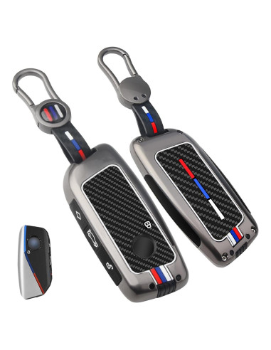 Cubierta de llavero MILD EAST para BMW 2023-2025 Gunmetal-CF