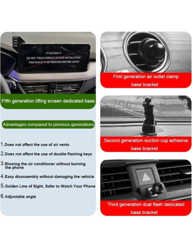 Soporte para teléfono de coche MikeHam para BMW Serie 3/4 2023-2024