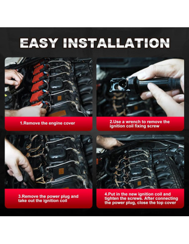 Juego de 6 Bobinas de Encendido TEMSONE para BMW 3.0L