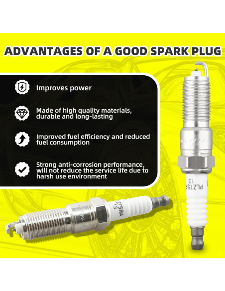 Juego de 4 Bujías de Iridio y Cables MOAUTO 671-4079