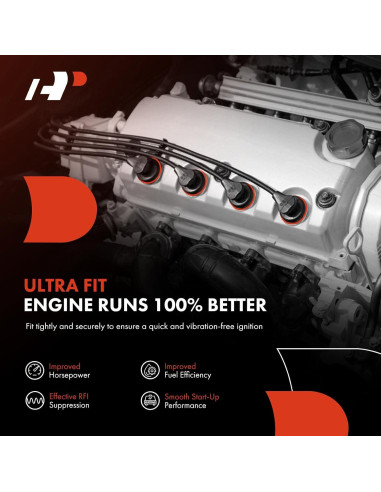 Juego de Cables de Bujía A-Premium para Ford Focus 2000-2004