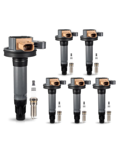 Juego de 6 Bobinas de Encendido y Bujías Iridio ENA 3.5L Ford