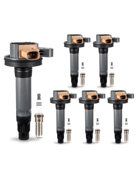 Juego de 6 Bobinas de Encendido y Bujías Iridio ENA 3.5L Ford