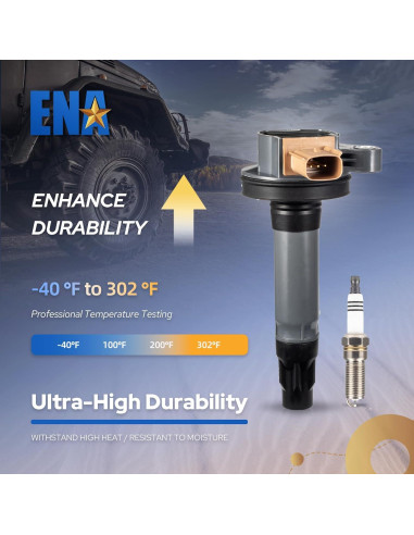 Juego de 6 Bobinas de Encendido y Bujías Iridio ENA 3.5L Ford