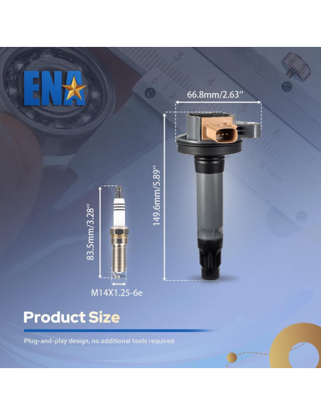 Juego de 6 Bobinas de Encendido y Bujías Iridio ENA 3.5L Ford