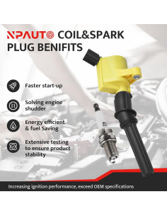 Juego de 8 Bobinas de Encendido y Bujías NPAUTO DG508 2