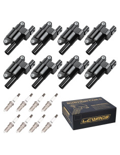 Juego de 8 Bobinas de Encendido y Bujías LCWRGS para Chevy 5.3L 6.2L