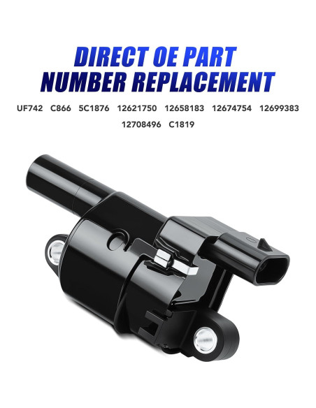 Juego de 8 Bobinas de Encendido y Bujías LCWRGS para Chevy 5.3L 6.2L