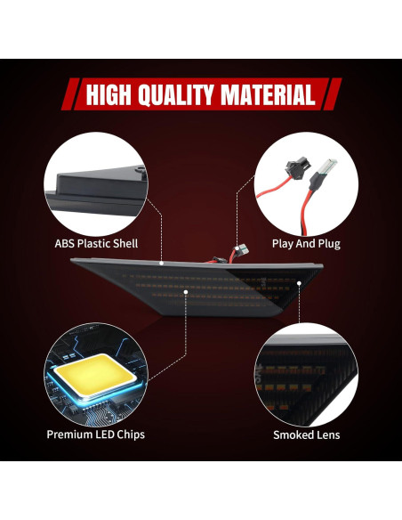 Luces de Marcador LED Lateral RIDLOG para Honda Civic 2016-2021