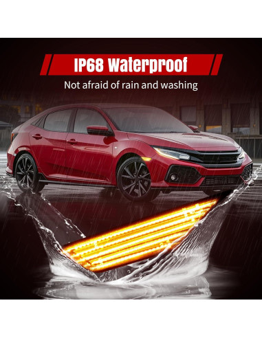 Luces de Marcador LED Lateral RIDLOG para Honda Civic 2016-2021