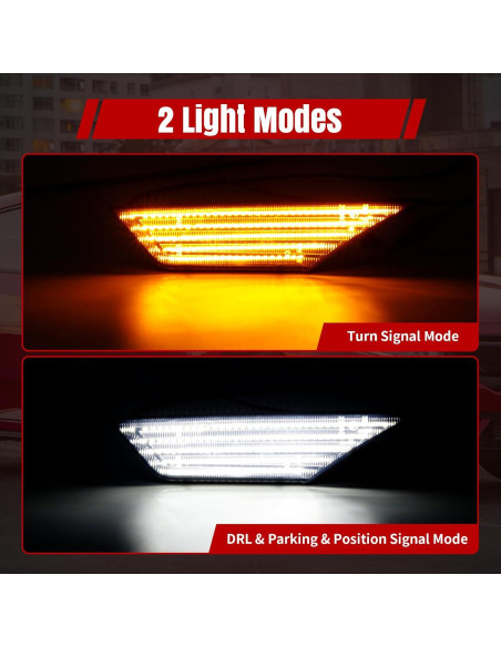 Luces de Marcador LED Lateral RIDLOG para Honda Civic 2016-2021