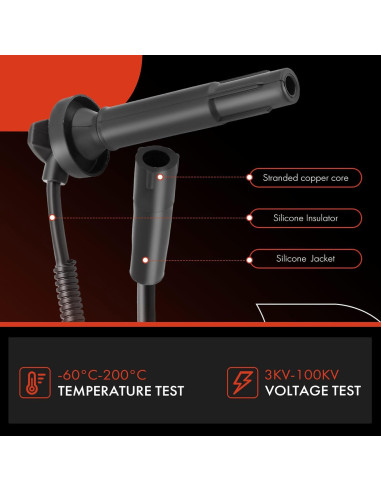 Cables de Bujía A-Premium para Subaru 2.2L 2.5L 2003-2006