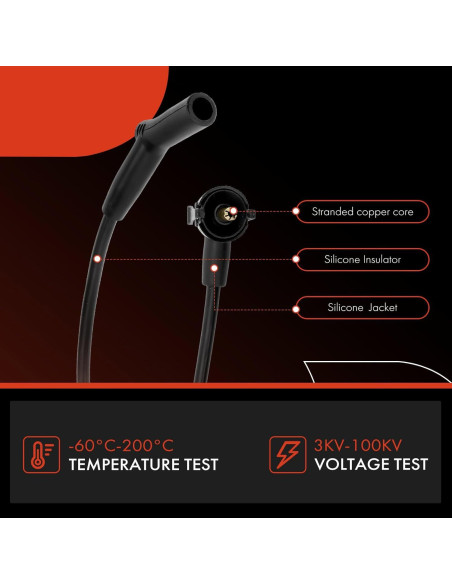 Juego de Cables de Bujía A-Premium 6 para Ford y Mazda 3.0L