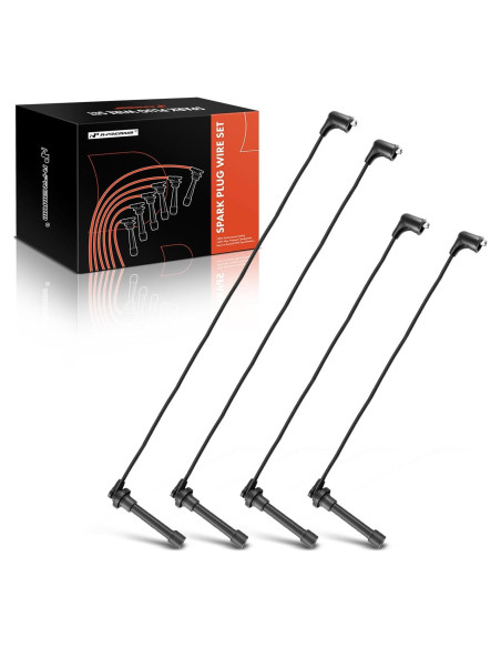 Juego de Cables de Bujía A-Premium Set de 4 para Acura y Honda