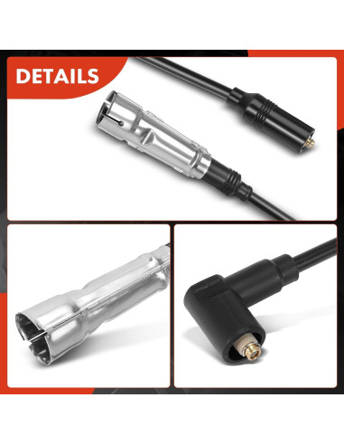Cables de Bujía de Encendido A-Premium 7mm para Audi y VW