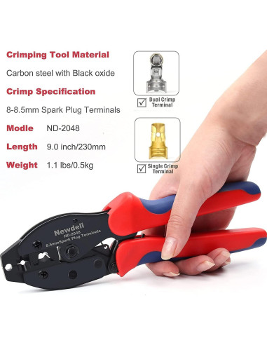 Juego de Crimpadora de Cables de Bujía Newdeli 25 Piezas