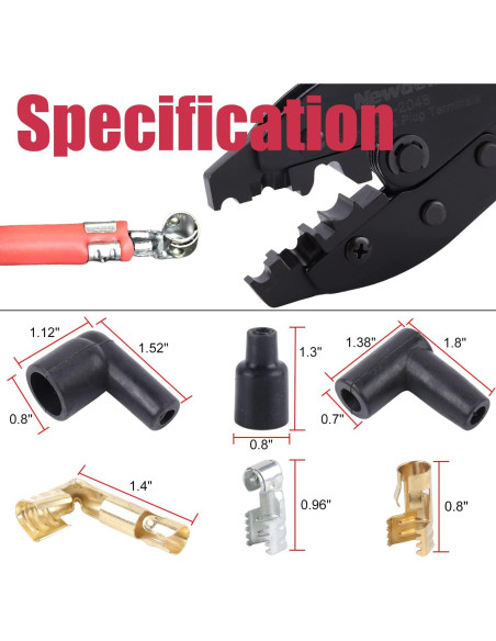 Juego de Crimpadora de Cables de Bujía Newdeli 25 Piezas