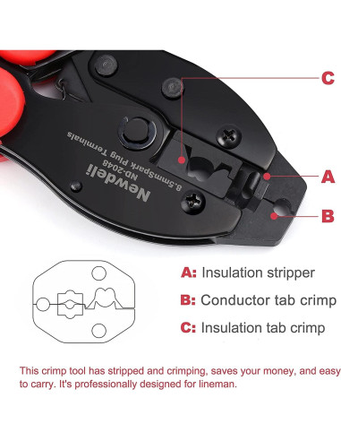 Juego de Crimpadora de Cables de Bujía Newdeli 25 Piezas
